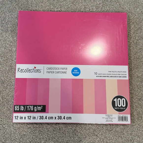 NEW! Recollections Pink Cardstock Paper | Unopened | Purchased at Michael’s - Picture 3 of 6